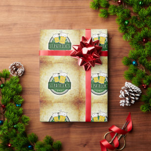 St. Patrick's Day Bieren Cadeaupapier