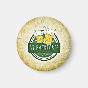 St. Patrick's Day Bieren Magneet