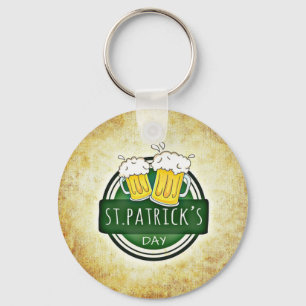 St. Patrick's Day Bieren Sleutelhanger