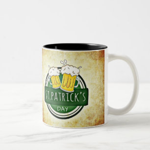 St. Patrick's Day Bieren Tweekleurige Koffiemok