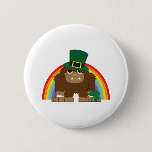 St. Patrick's Day Bigfoot Ronde Button 5,7 Cm