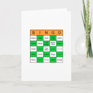 St Patricks Day Bingo Kaart