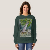 St. Patrick's Day Birch tree Sweatshirt (Voorkant volledig)