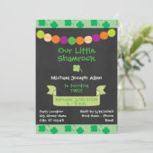 St Patrick's Day Birthday Invitation Kaart (Staand voorkant)