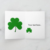 St Patrick's Day Birthday Kaart (Binnen)