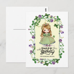 St. Patrick's Day Birthday Little Irish Princess Briefkaart