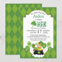 St. Patrick's Day Birthday Party Invitation