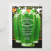 St. Patricks Day Birthday Party Invitations Kaart (Voorkant)