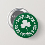St Patricks Day Birthday Ronde Button 5,7 Cm (Voorkant /achterkant)