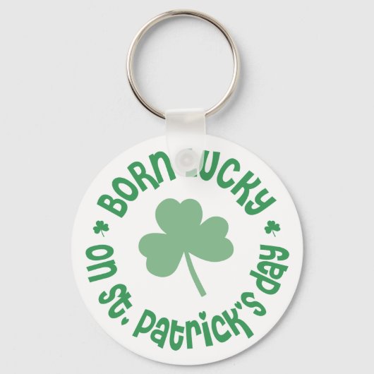 St Patricks Day Birthday Sleutelhanger (Voorkant)