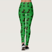 St. Patrick's Day Black Labrador Leggings (Dos)