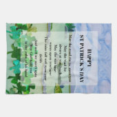 St Patrick's Day Blessing Kaart Theedoek (Horizontaal)