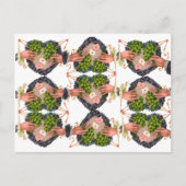 St. Patrick's Day Bloem Hart en Klaver Boeketten Briefkaart (Voorkant)