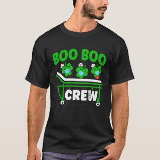 St. Patrick's Day Boe Boe Bemanning ICU Verpleegst T-shirt