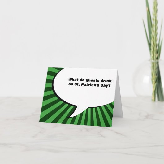 st patricks day boeggrap kaart (Voorkant)