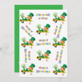 St. Patrick's Day Bonne Invitation d'anniversaire (Devant / Derrière)