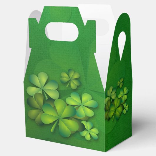 St. Patrick's Day Bord - Klokken/Shamrocks Bedankdoosjes (Geopend)