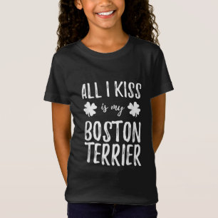 St Patricks Day Boston Terrier Hond Mam Grappig Ie T-shirt