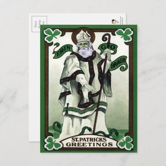  St. Patrick's Day Briefkaart (Voorkant / Achterkant)