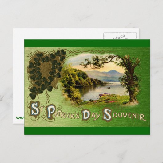 St Patrick's Day briefkaart (Voorkant / Achterkant)