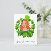 St. Patrick's Day. Briefkaart (Staand voorkant)
