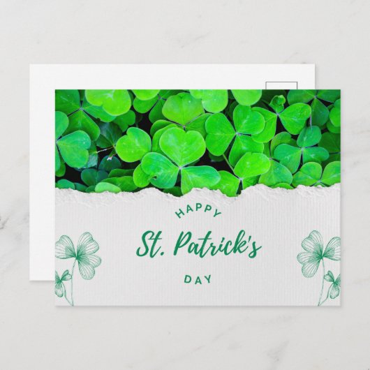 St Patricks Day Briefkaart (Voorkant / Achterkant)