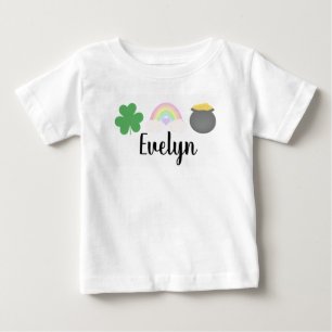 St Patricks Day Bright Rainbow Baby Girl