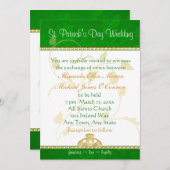 St. Patrick's Day bruiloft uitnodiging Claddaugh (Voorkant / Achterkant)