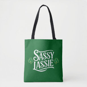 St. Patrick's Day brutale meid Funny Ierse meisje Draagtas