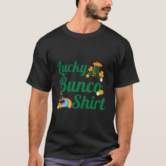 St. Patrick's Day Bunco Geluksdobbelstenen T-shirt