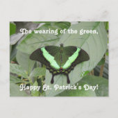 St. Patrick's Day Butterfly Briefkaart (Voorkant)