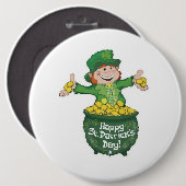 St Patrick's Day Button (Voorkant /achterkant)