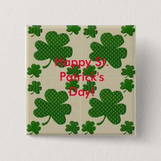 St. Patrick's Day Button (Voorkant)