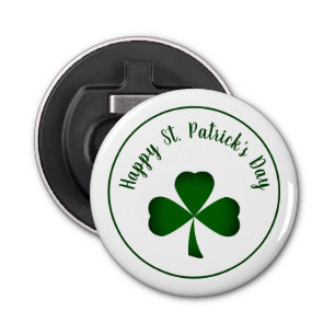 St. Patrick's Day Button Flesopener