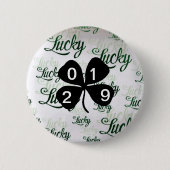 St Patrick's Day Button met jaar (Voorkant)
