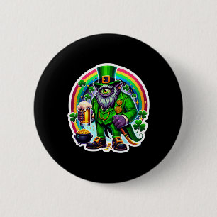 St Patrick's Day Bylor Van Het Boze Oog Ierse Demo Ronde Button 5,7 Cm