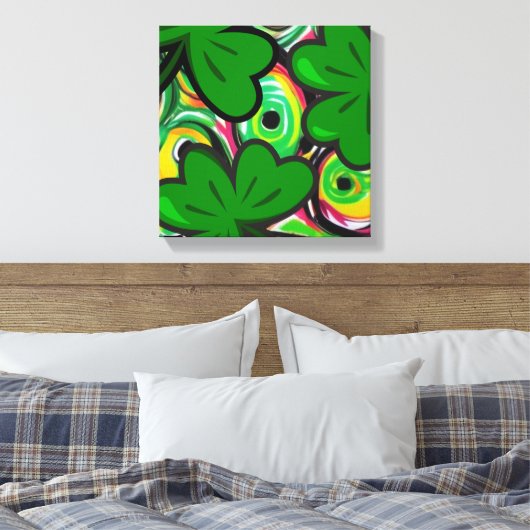 St. Patrick's Day Canvas Afdruk (Insitu (Slaapkamer))
