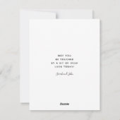 St. Patrick's Day Card Feestdagenkaart (Achterkant)