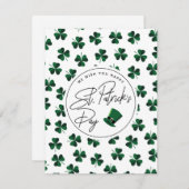St. Patrick's Day Card Feestdagenkaart (Voorkant / Achterkant)