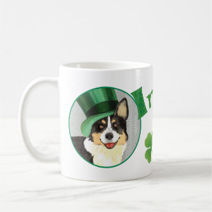 St. Patrick's Day Cardigan Welsh Corgi Koffiemok