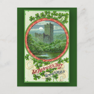 St. Patrick's Day Cards met Irish Castle Briefkaart