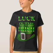 St. Patrick's Day Casquette Boys T-shirt noir (Devant)