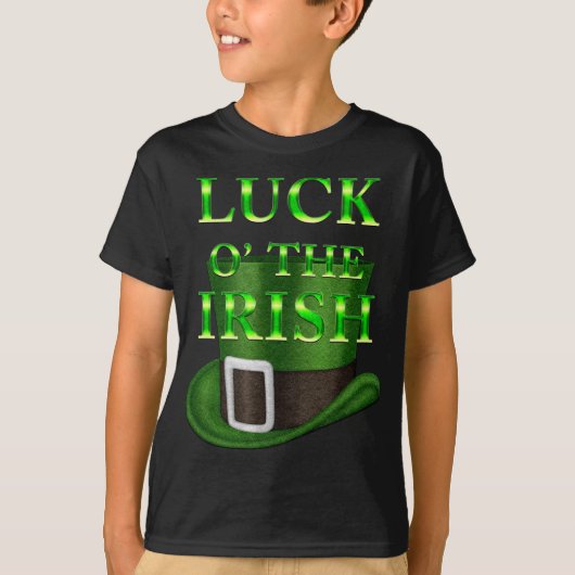 St. Patrick's Day Casquette Boys T-shirt noir (Devant)