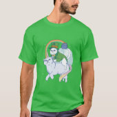St. Patrick's Day Cat and Unicat T-Shirt (Voorkant)