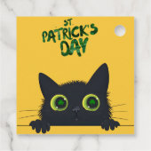 St. Patrick's Day Cat Funny Bedankjes Labels (Achterkant)