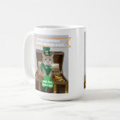 St Patrick's Day Cat Humor  Koffiemok (Voorkant links)
