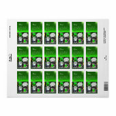 ST PATRICK'S DAY CAT MET GREEN IRISH BEER ETIKET (Full Sheet)