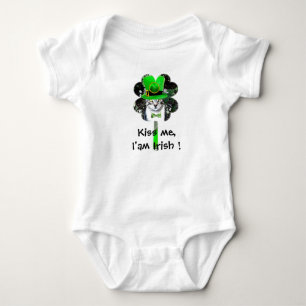 ST PATRICK'S DAY CAT MET GROENE KLEUR ROMPER