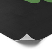 St. Patrick's Day Cat Roking a Pipe Poster (Hoek)