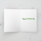 ST Patrick's Day Cauldron of Gold card Kaart (Binnen)